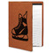 Hockey Leatherette Portfolio with Notepad