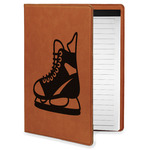 Hockey Leatherette Portfolio with Notepad - Small - Single Sided