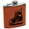 Hockey Leatherette Wrapped Stainless Steel Flask