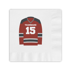 Hockey Coined Cocktail Napkins (Personalized)