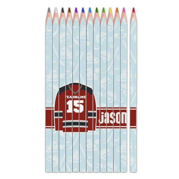 Custom Hockey Colored Pencils (Personalized)