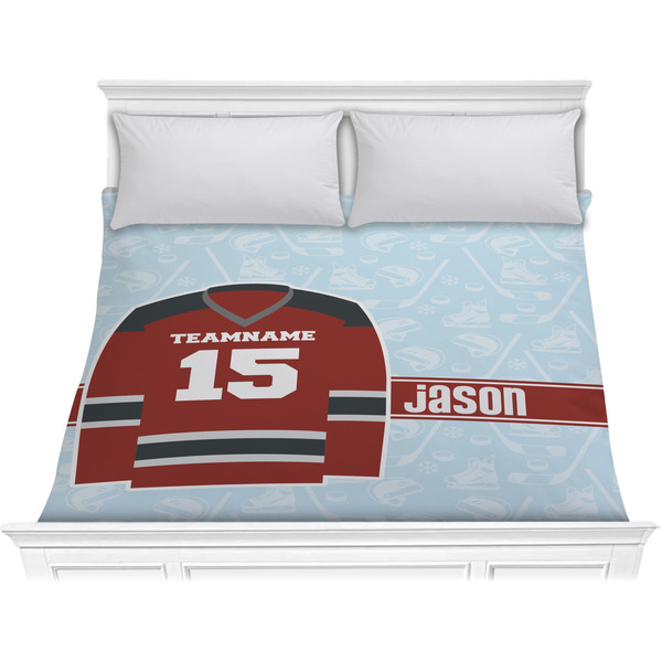 Custom Hockey Comforter - King (Personalized)