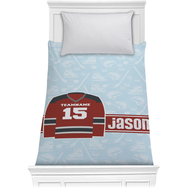 Custom Hockey Comforter - Twin (Personalized)