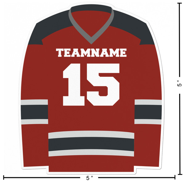 Hockey Custom Shape Iron On Patches - L - APPROVAL