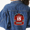 Hockey Large Custom Shape Patch - 2XL (Personalized)