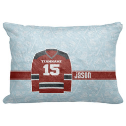 Hockey Decorative Baby Pillowcase - 16"x12" (Personalized)