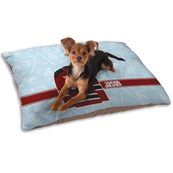 Custom Hockey Dog Bed - Small w/ Name and Number