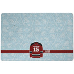 Hockey Dog Food Mat w/ Name and Number