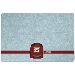 Hockey Dog Food Mat w/ Name and Number