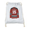 Hockey Drawstring Backpack - Sweatshirt Fleece - Double Sided (Personalized)