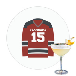 Hockey Printed Drink Topper (Personalized)