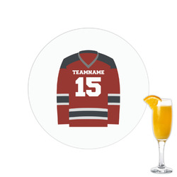 Hockey Printed Drink Topper - 2.15" (Personalized)