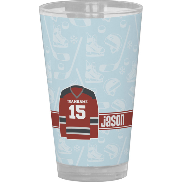 Custom Hockey Pint Glass - Full Color (Personalized)