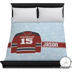 Hockey Duvet Cover - Full / Queen (Personalized)