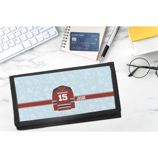 Hockey DyeTrans Checkbook Cover - LIFESTYLE