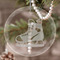 Hockey Engraved Glass Ornaments - Round-Main Parent