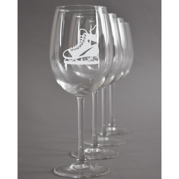 Custom Hockey Wine Glasses (Set of 4)