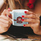 Hockey Espresso Cup - 6oz (Double Shot) LIFESTYLE (Woman hands cropped)