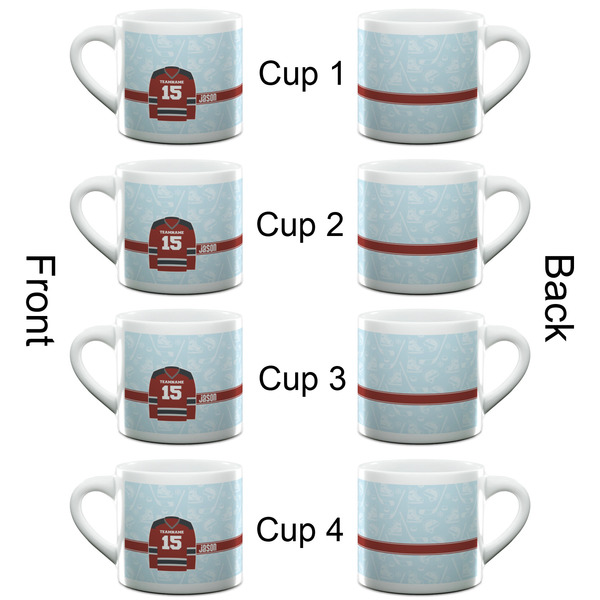 Hockey Espresso Cup - 6oz (Double Shot Set of 4) APPROVAL