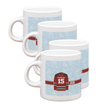 Hockey Single Shot Espresso Cups - Set of 4 (Personalized)