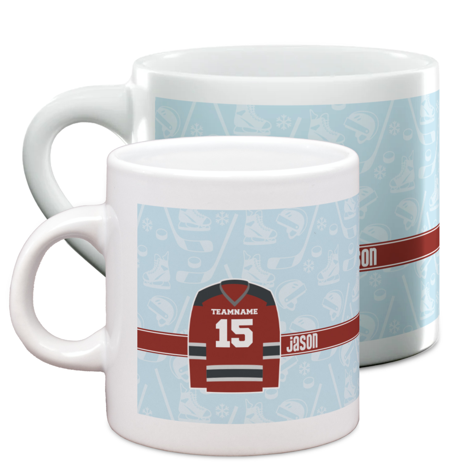 Hockey Espresso Cups (Personalized) YouCustomizeIt