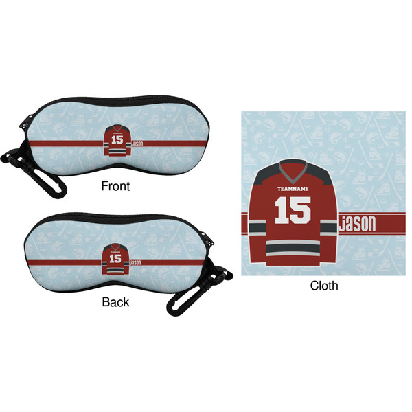 Hockey Eyeglass Case & Cloth (Approval)