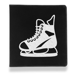 Hockey Leather Binder - 1" - Black (Personalized)