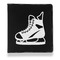 Hockey Leather Binder - 1" - Black - Front View