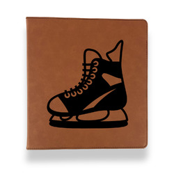 Hockey Leather Binder - 1" - Rawhide (Personalized)
