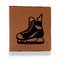 Hockey Leather Binder - 1" - Rawhide - Front View