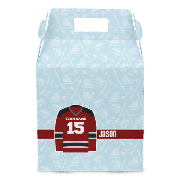 Hockey Gable Favor Box - Front