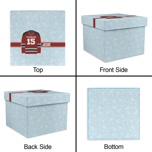 Hockey Gift Boxes with Lid - Canvas Wrapped - Medium - Approval