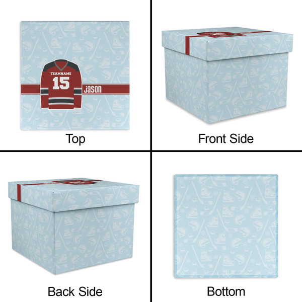 Hockey Gift Boxes with Lid - Canvas Wrapped - Small - Approval