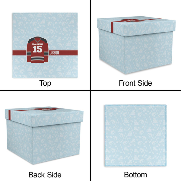 Hockey Gift Boxes with Lid - Canvas Wrapped - X-Large - Approval