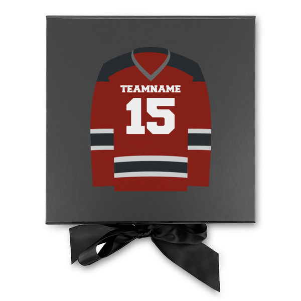 Hockey Gift Boxes with Magnetic Lid - Black - Approval