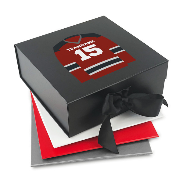 Custom Hockey Gift Box with Magnetic Lid (Personalized)