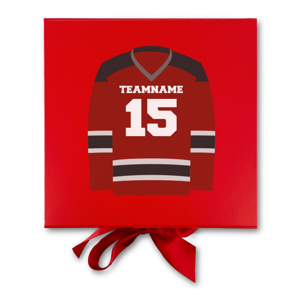 Hockey Gift Boxes with Magnetic Lid - Red - Approval