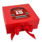 Hockey Gift Boxes with Magnetic Lid - Red - Front