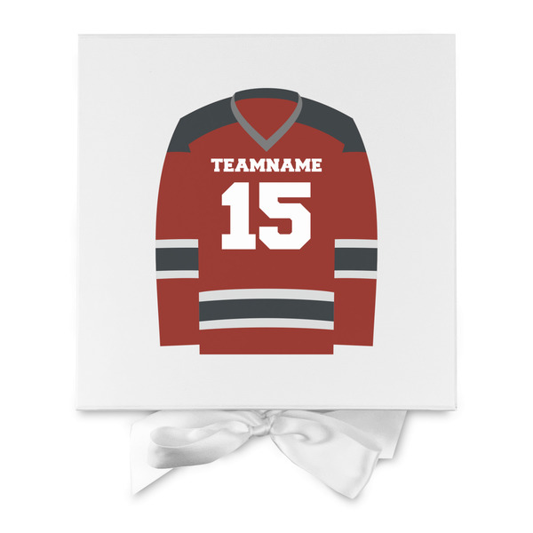 Hockey Gift Boxes with Magnetic Lid - White - Approval