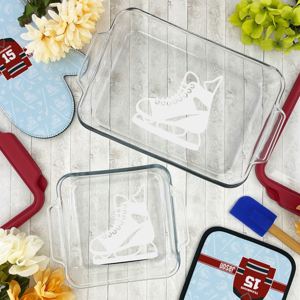 Hockey Glass Baking Dish Set - LIFESTYLE