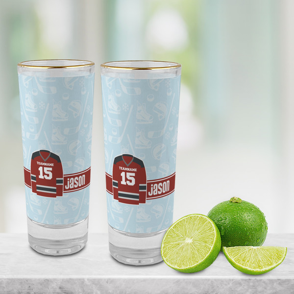 Hockey Glass Shot Glass - 2 oz - LIFESTYLE