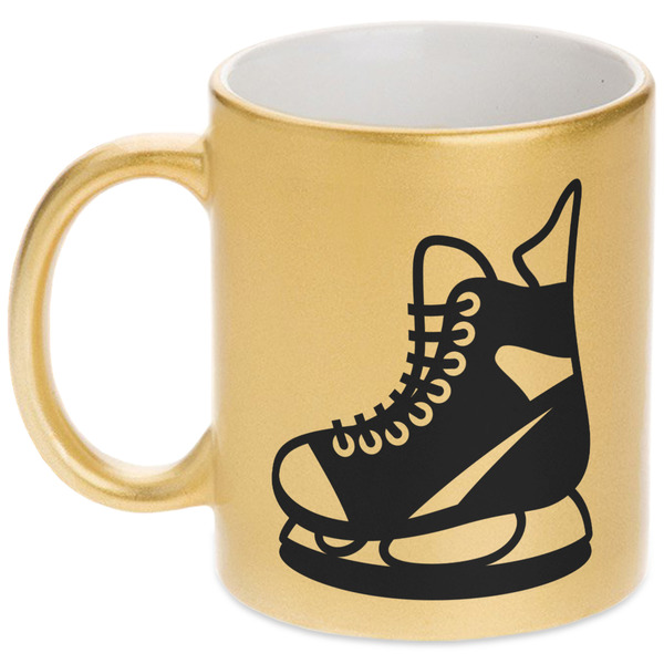 Custom Hockey Metallic Mug (Personalized)