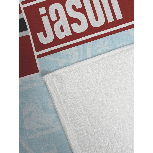 Hockey Golf Towel - Detail