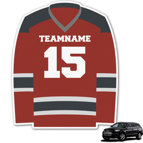 Custom Hockey Graphic Car Decal (Personalized)