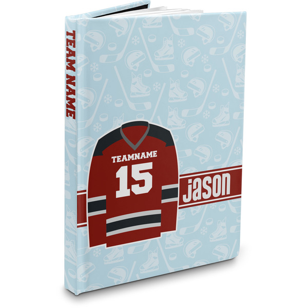Custom Hockey Hardbound Journal (Personalized)