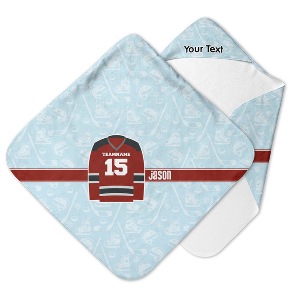 Custom Hockey Hooded Baby Towel (Personalized)
