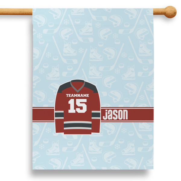 Custom Hockey 28" House Flag (Personalized)