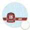 Hockey Printed Cookie Topper - Round (Personalized)