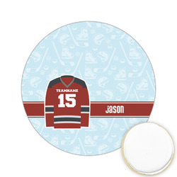 Hockey Printed Cookie Topper - 2.15" (Personalized)
