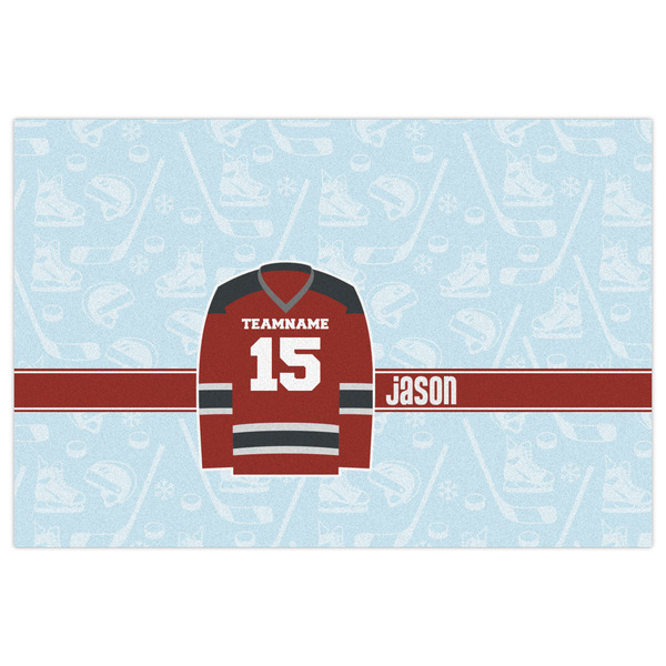 Hockey Indoor / Outdoor Rug - 4'x6' - Front Flat